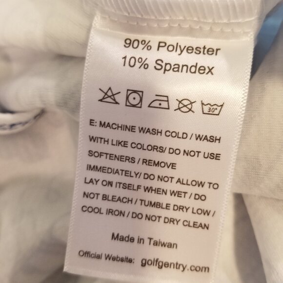 Golf Gentry Men's 1/4 Zip Long Sleeve Size XL Blue White Loud Party Design - Picture 7 of 7